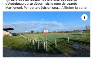 Le stade de football portera le nom de Leardo Martignoni