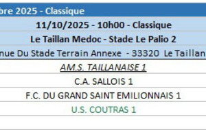U10-U11 Equipe 1 au Taillan médoc