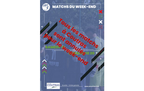Matchs annulés ou reportés