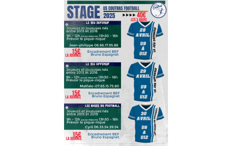 Stage de Pâques de U6 à U12